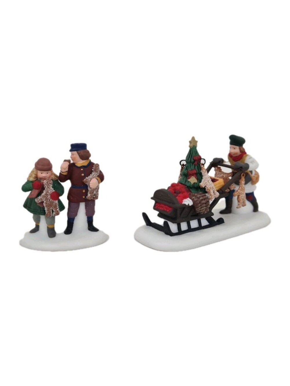 Department 56 Gingerbread Vendors Dickens Christmas Village 58402 Figurines